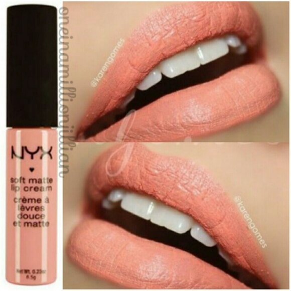 TWO New NT NYX Buenos Aires Coral Peach Pink Cream Lipstick Lip Paint - Picture 3 of 4